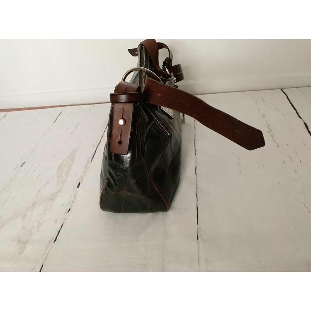 Vintage Dooney & Bourke Croc Leather Handbag - Picture 7 of 10